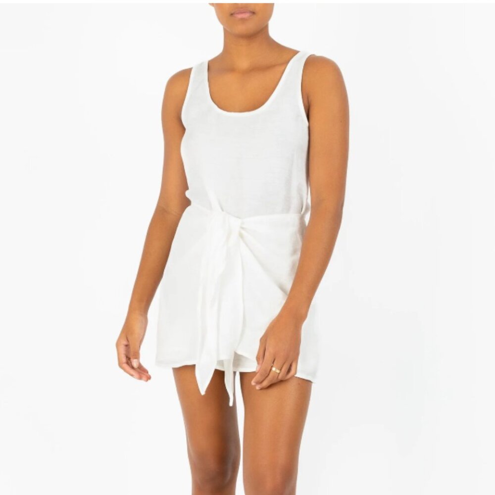 ANEMOS Swim D.K. Mini Dress in Linen Cupro Size S